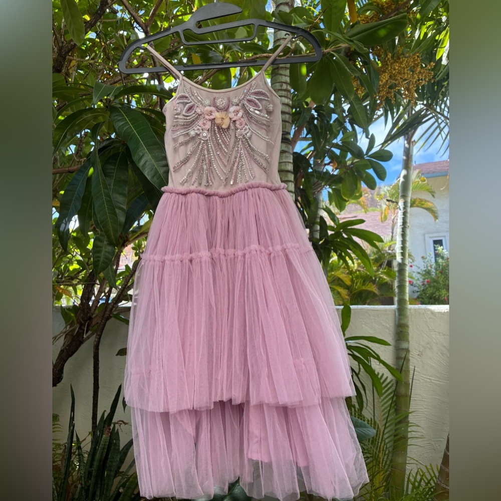 Pink Embellished Tutu Du Monde Dress 10-11